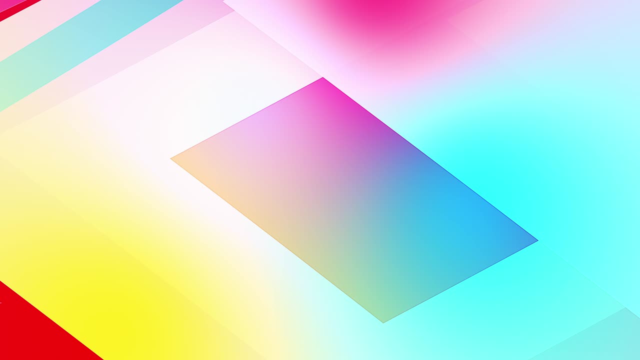 천천히 움직이는 다채로운 투명한 표면