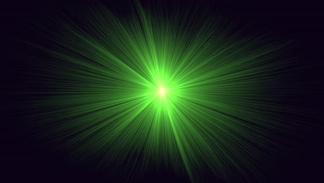 Destello-Verde-Y-Haces-De-Luz-De-Stat-En-Galaxia-Oscura