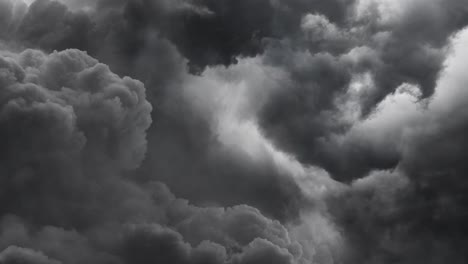 4k lightning flashes and  dark cumulonimbus clouds, thunderstorm