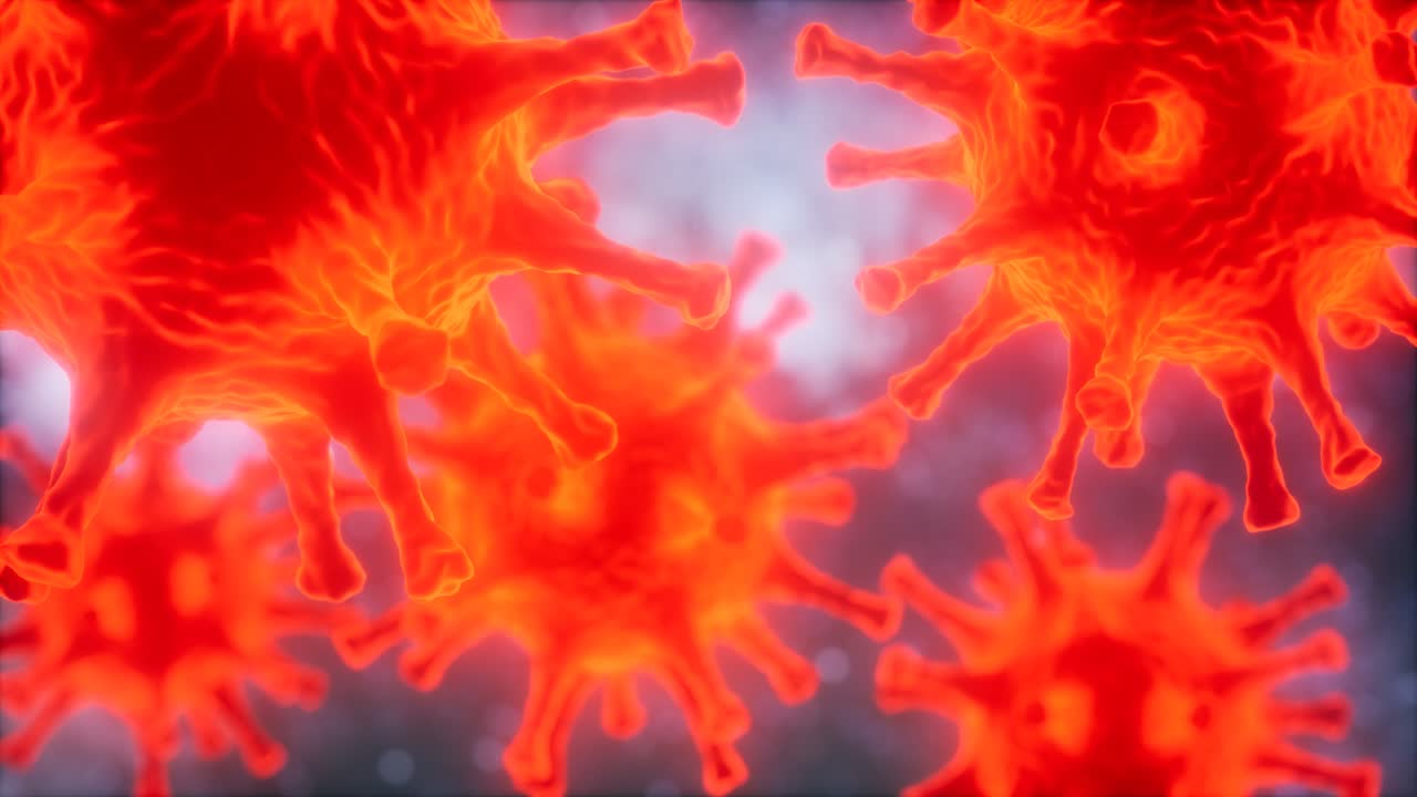 rotación del bucle del coronavirus covid-2019