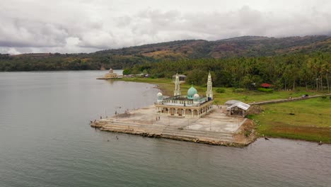 mosque on the shore of lake lanao. lanao del sur, philippines