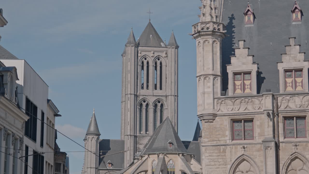 The Belfry of Ghent (Belfort van Gent), a UNESCO World Heritage Site and the proud symbol of the city's medieval independence in Ghent, Belgium