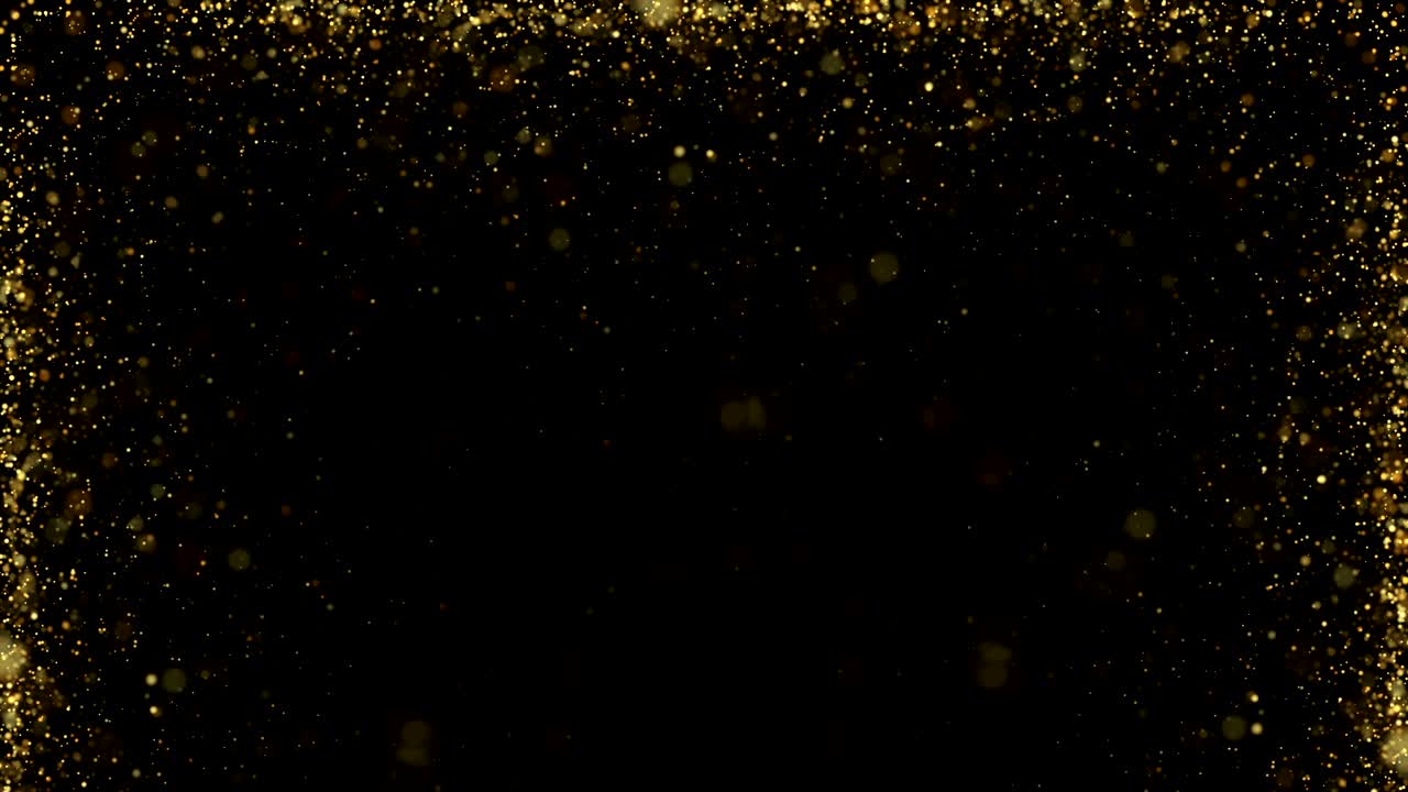 Gold Glitter Background. Golden Rain. Loop Animation | Premium Stock ...
