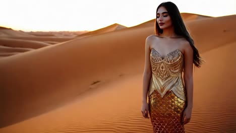 la diosa dorada en el desierto