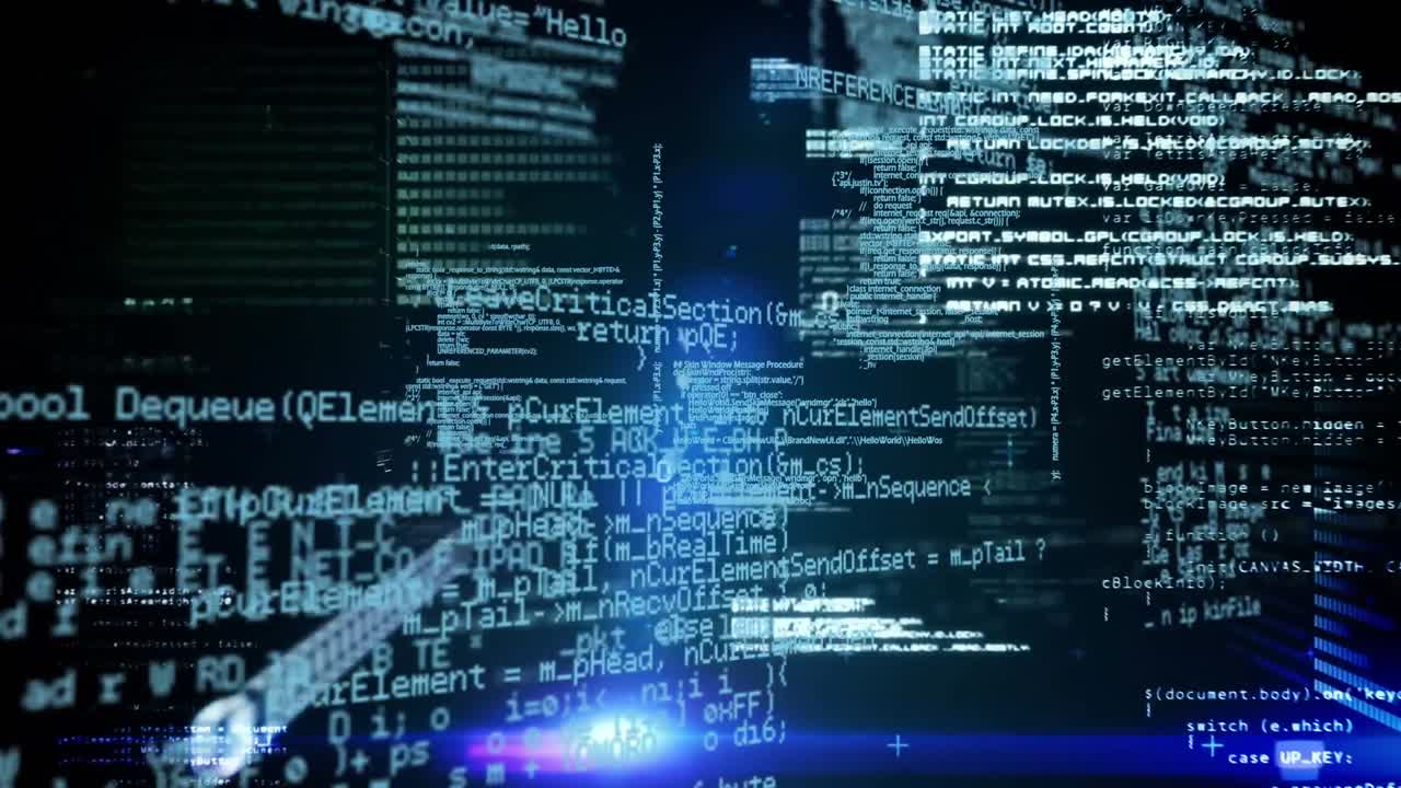 Animation of data processing over binary coding computing