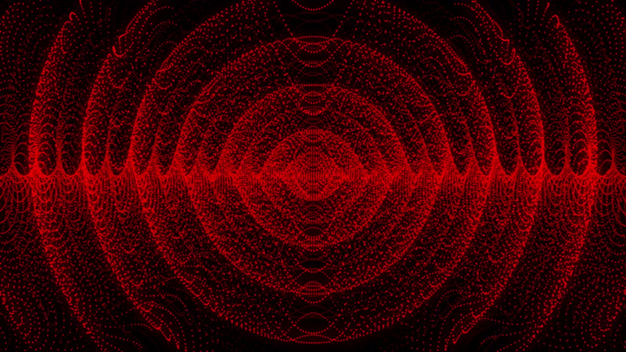 patrón de forma de punto rojo animación gráficos de movimiento