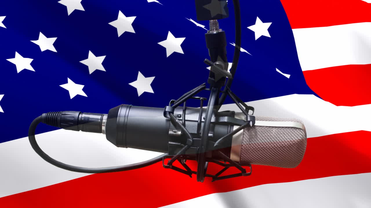 vídeo de la bandera estadounidense