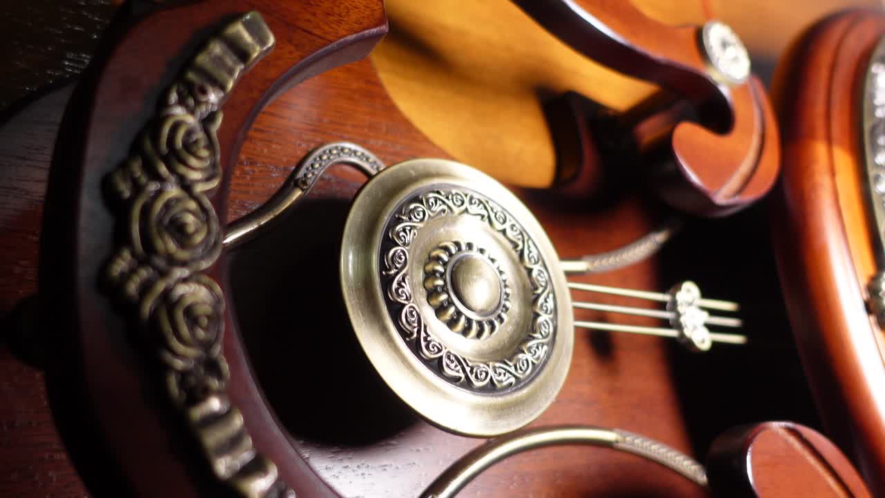 Antique Wooden Clock with Pendulum