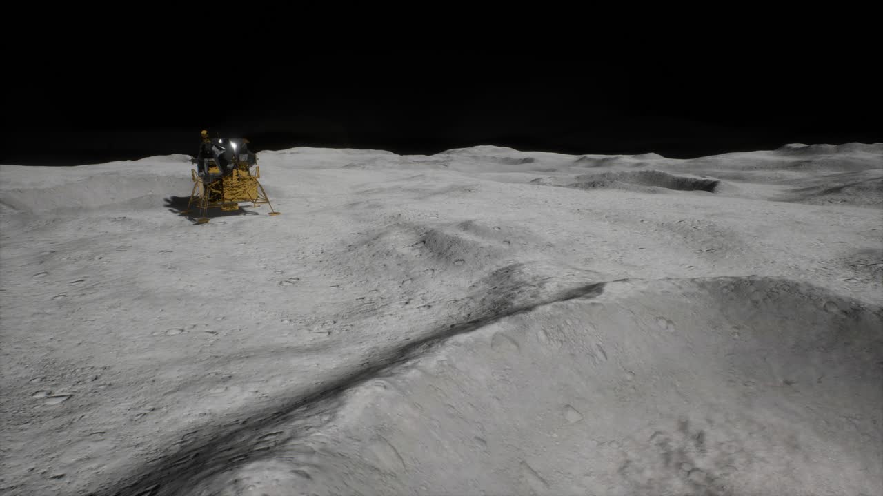 Lunar Landing Mission on the Moon