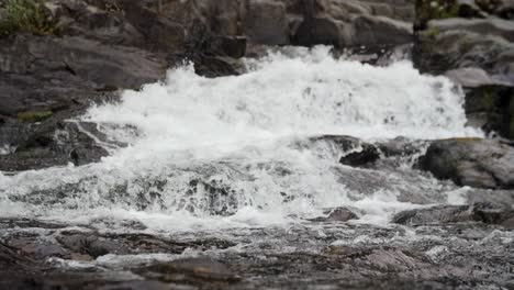 a slow motion shot of lucia falls in vancouver, washington