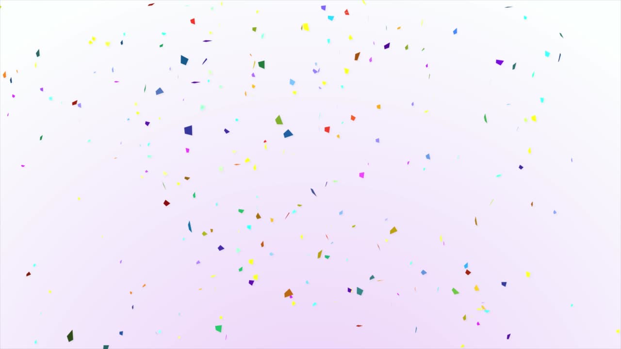 다채로운 콘티 폭발 애니메이션, 축제 및 축제 개념