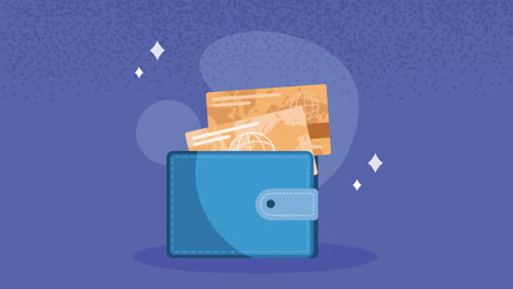 credit card bank finacial animation