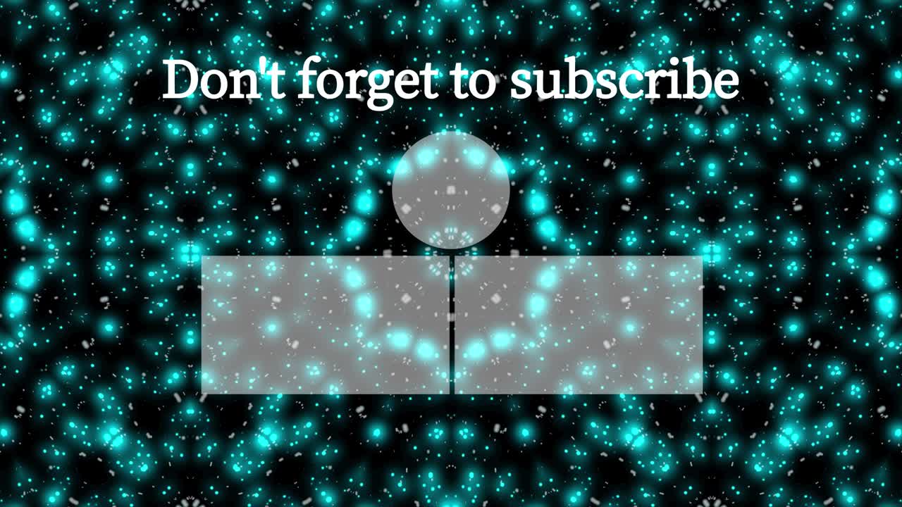 brillo de partículas caleidoscopio tarjeta final pantalla final gráficos de movimiento