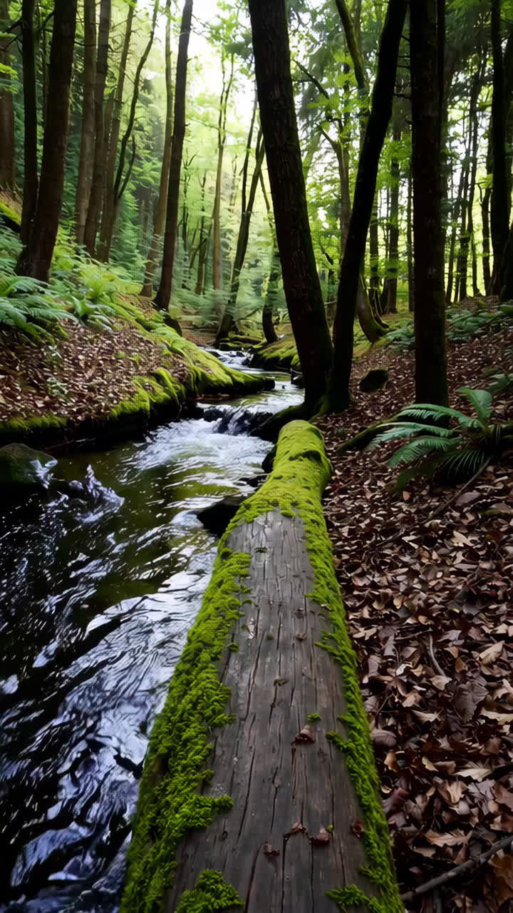 Il tranquillo ruscello della foresta