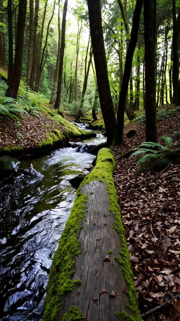 Il tranquillo ruscello della foresta