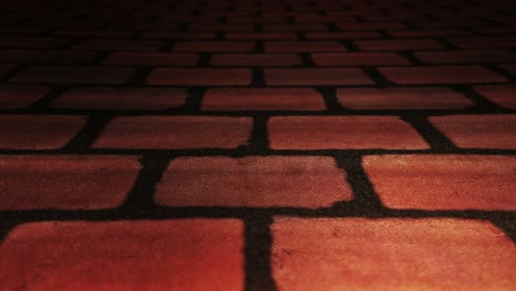 caminar en un camino de ladrillo con espacio de copia. correr y caminar dar pasos. cerrar el pie del corredor. concepto de desafío de negocios. animación de bucle.