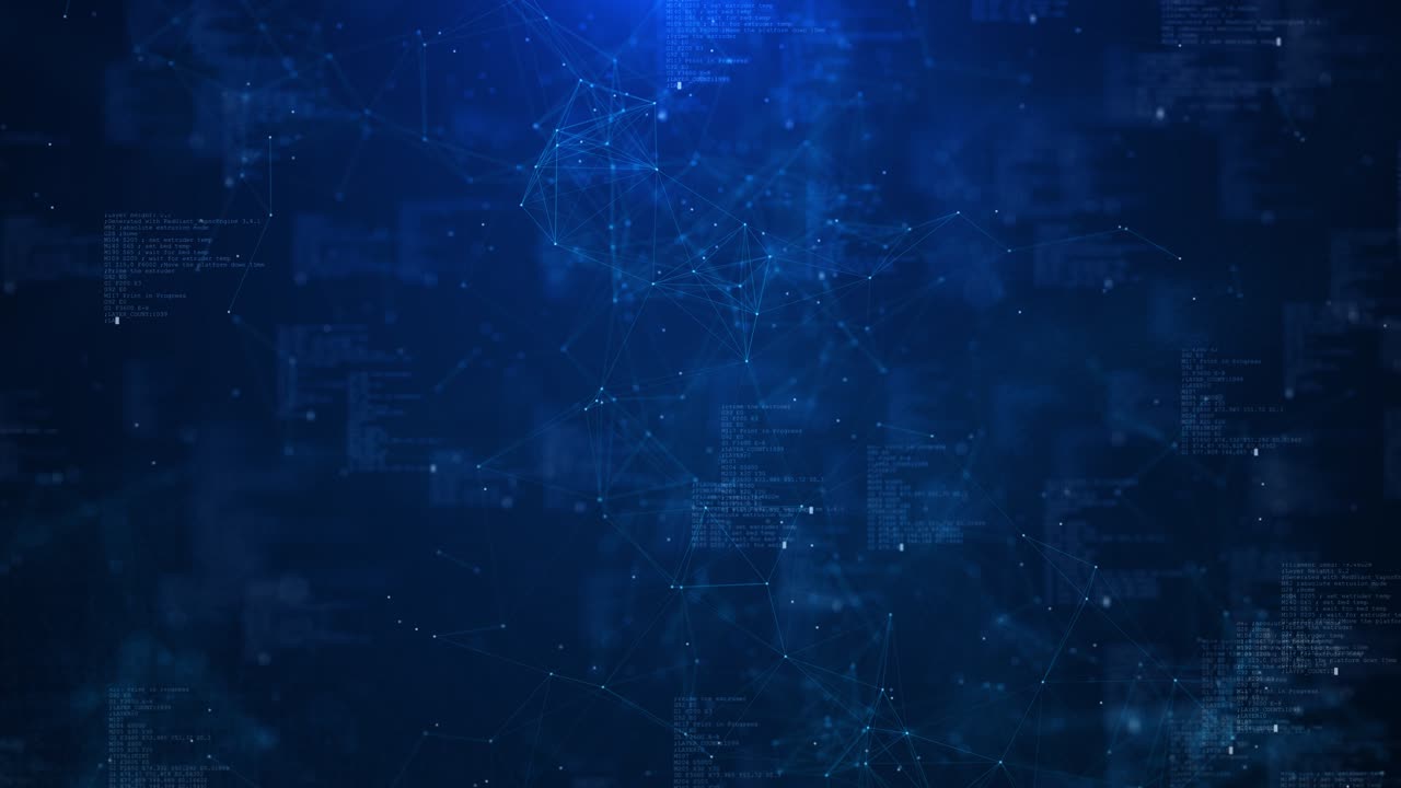 Data technology big data visualization flow data information code matrix science artificial