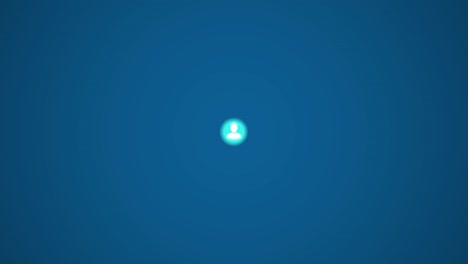 animación de perfil de hombre y mujer en redes sociales