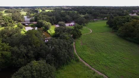 Luftflug-über-Den-Wisner-Tract-Park-In-New-Orleans,-Louisiana