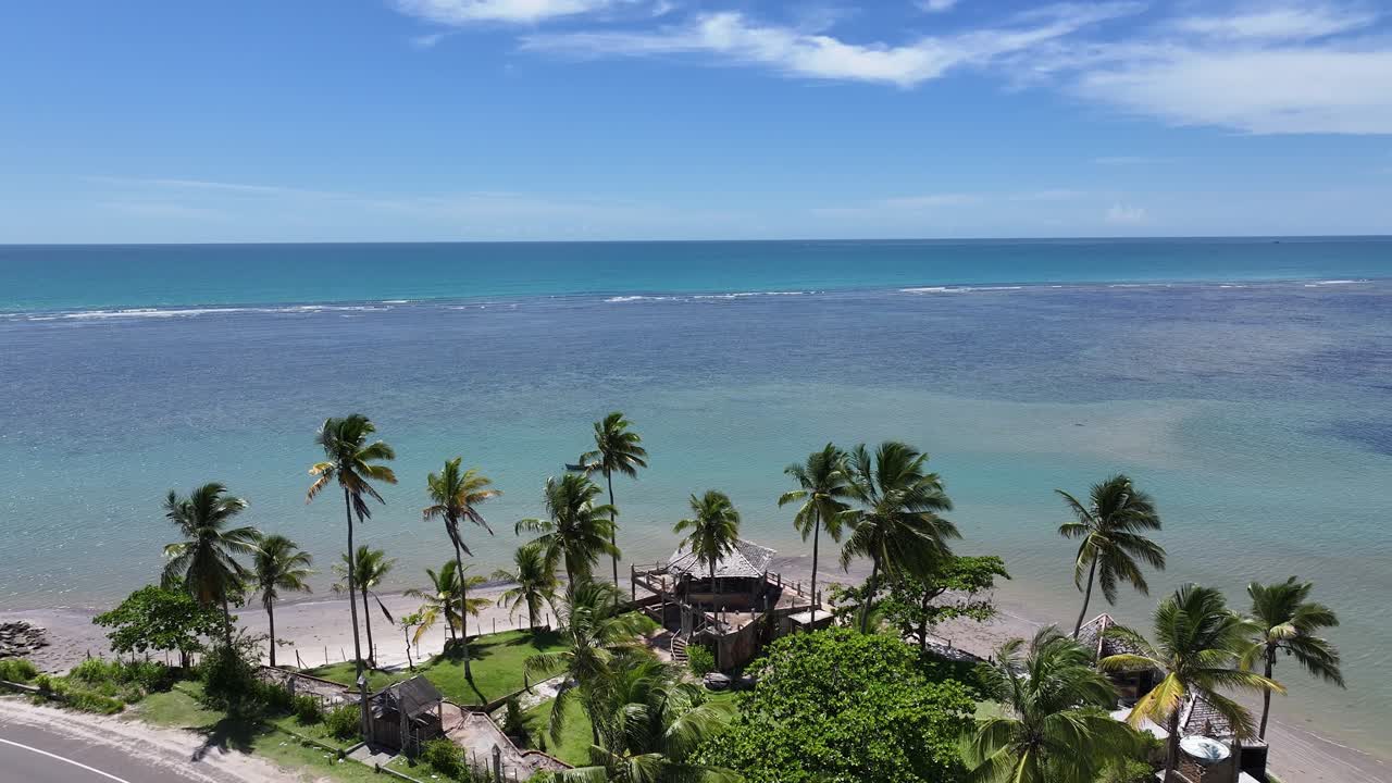 Scenari di spiaggia a Porto Seguro, Bahia, Brasile