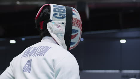 Paralympian-GB-Fencer,-fencing-close-up