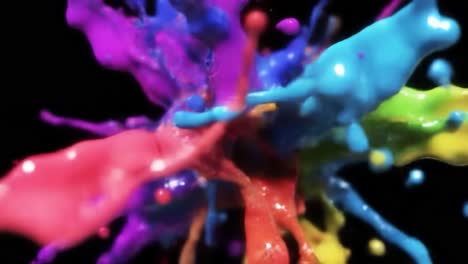 explosión de pintura de colores