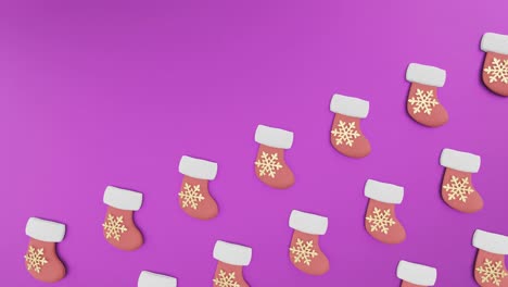medias festivas: un fondo plano navideño rosa