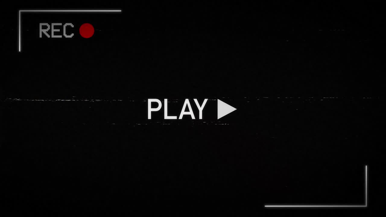 grabador de videocassette vcr reproducir animación. vhs defectos, artefactos y ruido. fallos de viejas cintas dañadas. ruido estático de la televisión. fondo vintage retro. imágenes en modo de pantalla de superposición de bucle 4k