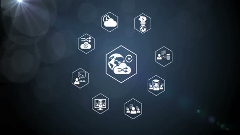 ilustración del conjunto de iconos web