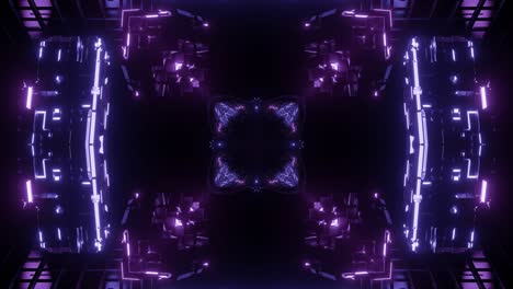 3d-cubic-shapes-of-flickering-blue,-turquoise-and-purple-lights-warping-and-transforming-an-each-other-forming-new-shapes