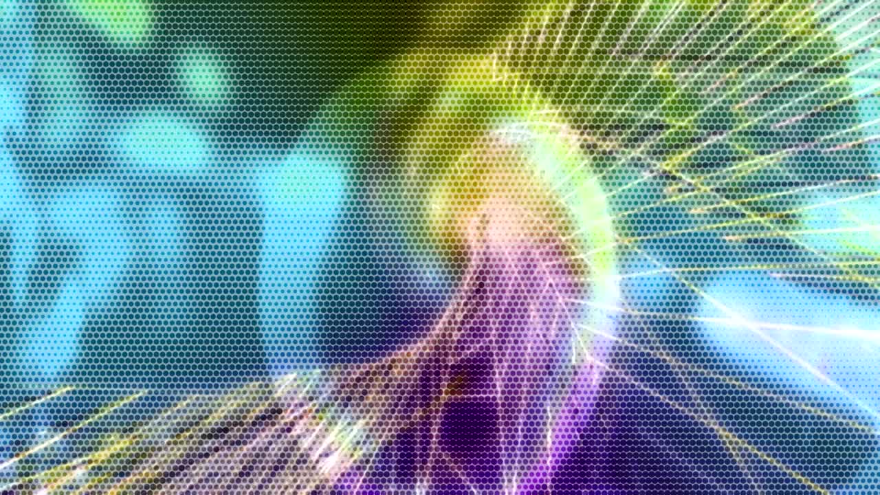 fondo de movimiento que muestra el punto de vista en primera persona volando a través de túneles digitales abstractos futuristas