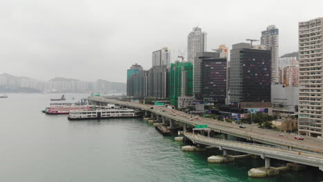 aerial cityscape of north point, hong kong