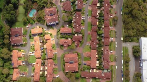 aerial view of the suburb of menai in sutherland shire, sydney, australia