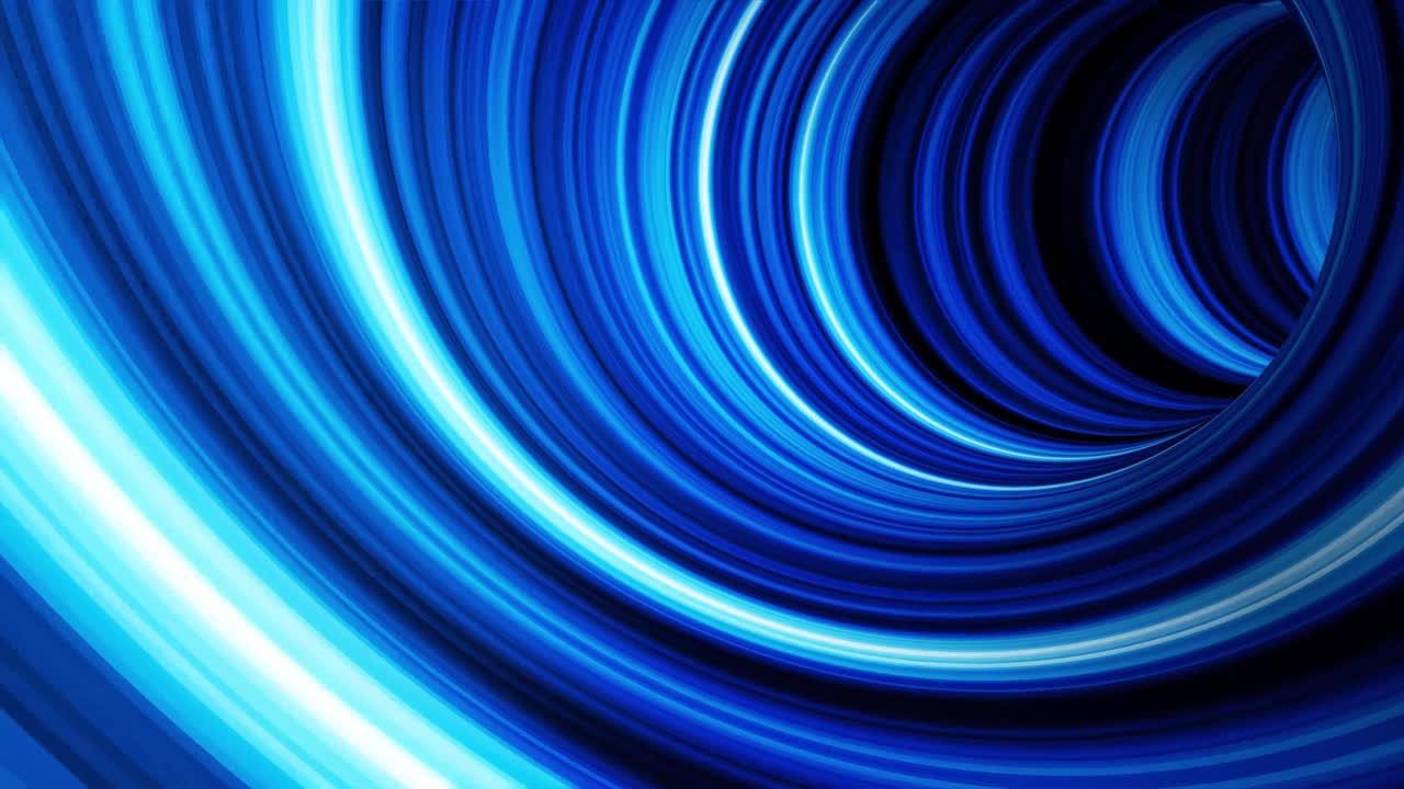 túnel azul abstracto