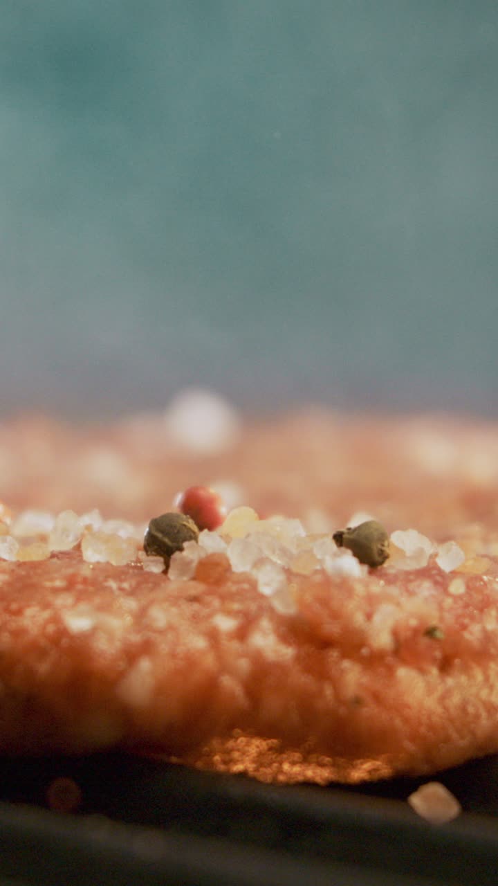 Close-up of Seasoned Meat