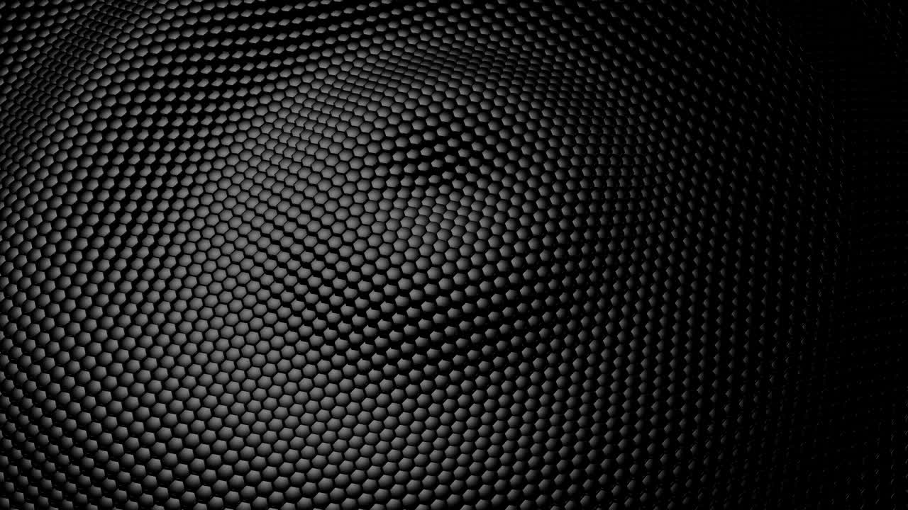 sullo sfondo di esagoni animati