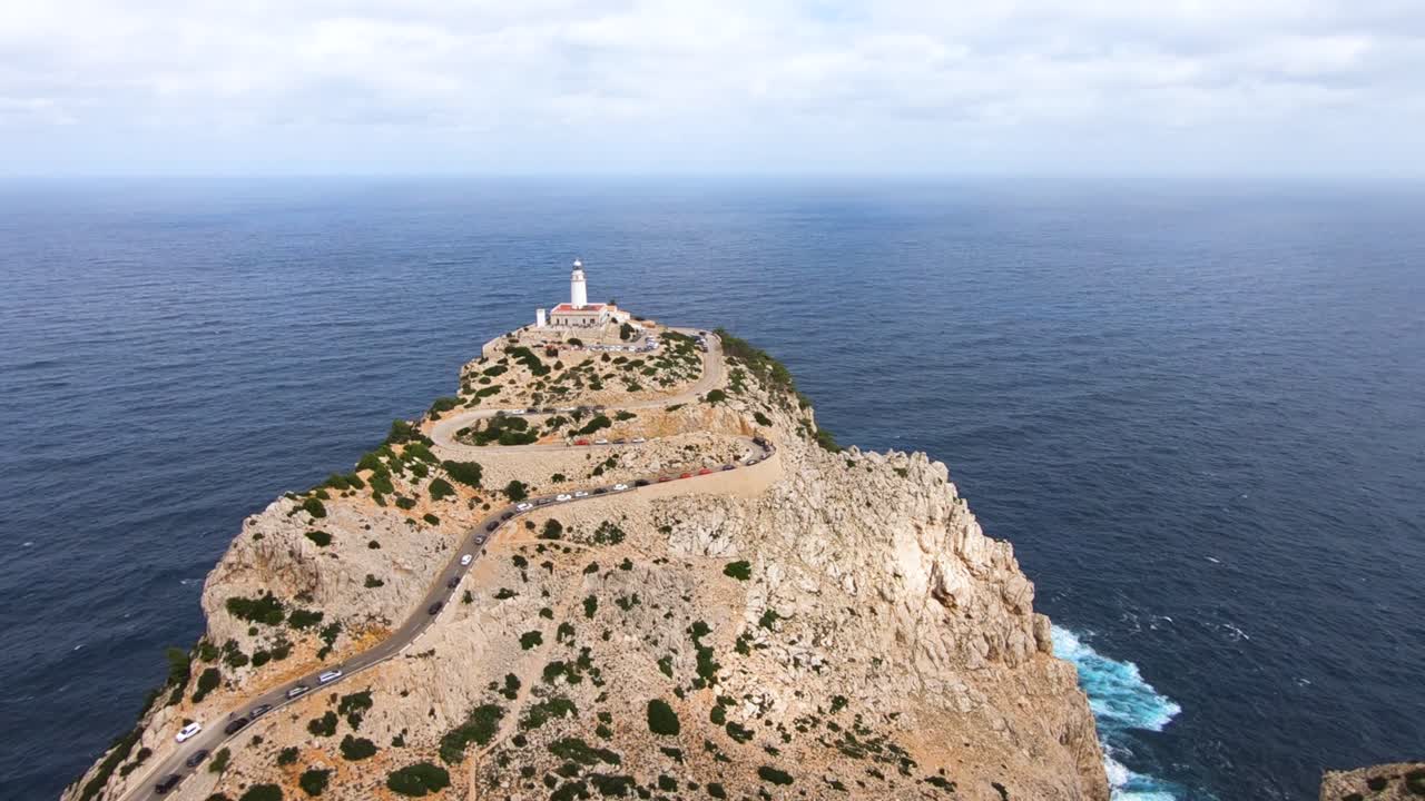 Point of View in Mallorca Coast Drone Shot