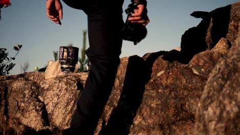 travel image of climbing a mountain shot by sony lumix dmc-g7