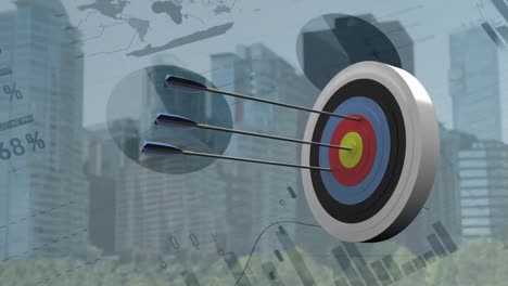 Archery-target-with-graphs-and-charts