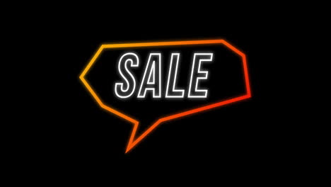 anuncio de venta en el concepto retro de los ochenta