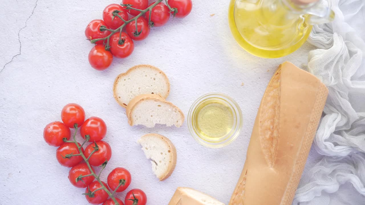 pan y tomates con aceite de oliva