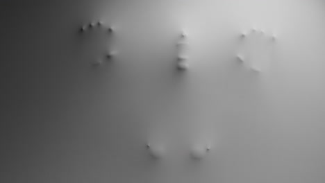 a scary silhouette of a woman appears from the white surface