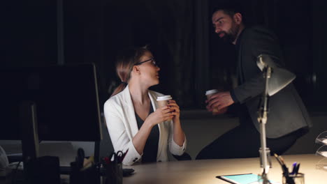 nighttime office workers