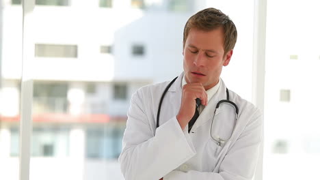 thinking doctor pondering
