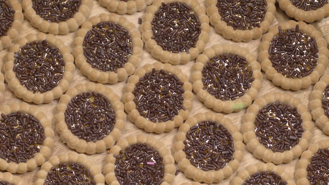 galletas de mermelada con trozos de chocolate