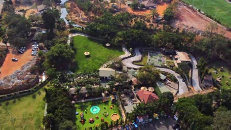 beautiful aerial view of a large, green playground in abuja, nigeria