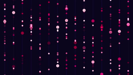 Geometrische-Neonpunkte-Mit-Linien-In-Reihen-Auf-Schwarzem-Farbverlauf