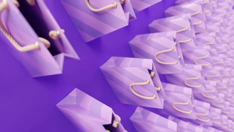 gift bags 3d dynamic vertical animation consumerism concept