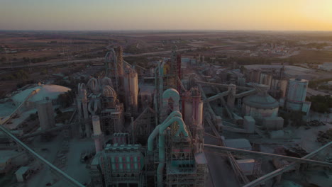 011#-Nesher-Cement-Factory,-Ramla,-israel-Industrial-Area---aerial-top-to-bottom