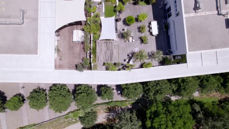 ground plan aerial shot of an apartment building in montpellier, france